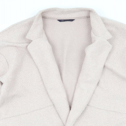 Close-up detail of Marks & Spencer women’s pink jacket, size UK 16