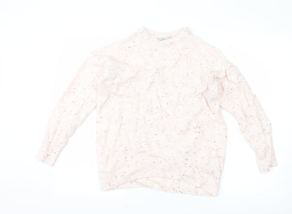Additional front view of Nutmeg women’s pink jumper, size UK 14