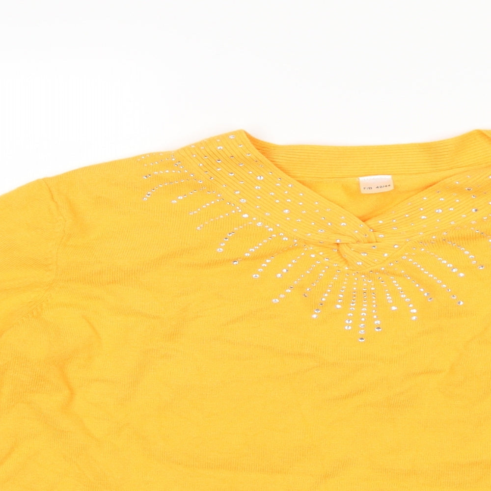 Preworn Womens Yellow   Pullover Jumper Size 14