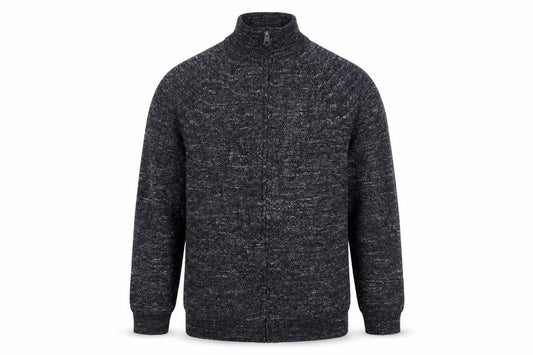 Front view of Marks & Spencer men’s blue jacket, size S