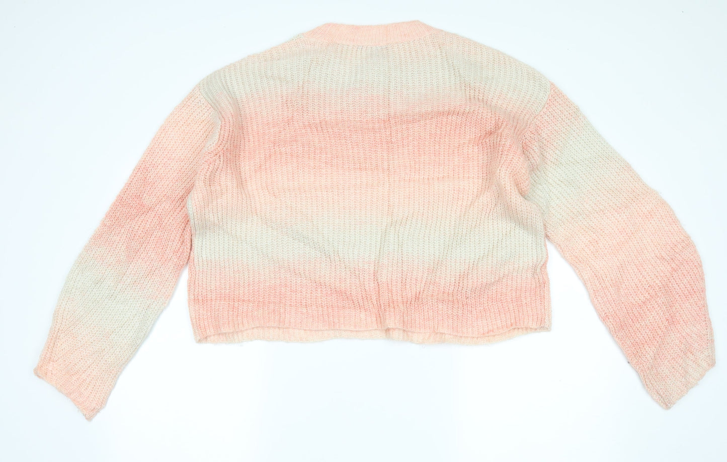 New Look Womens Pink Striped  Pullover Jumper Size M