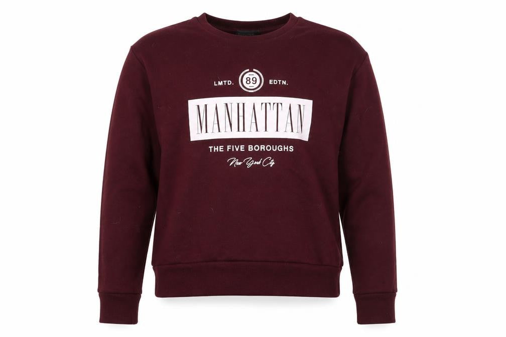 Primark Womens Purple   Pullover Sweatshirt Size L  - Manhattan