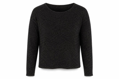 Front view of Bershka women’s black knit jumper, size M
