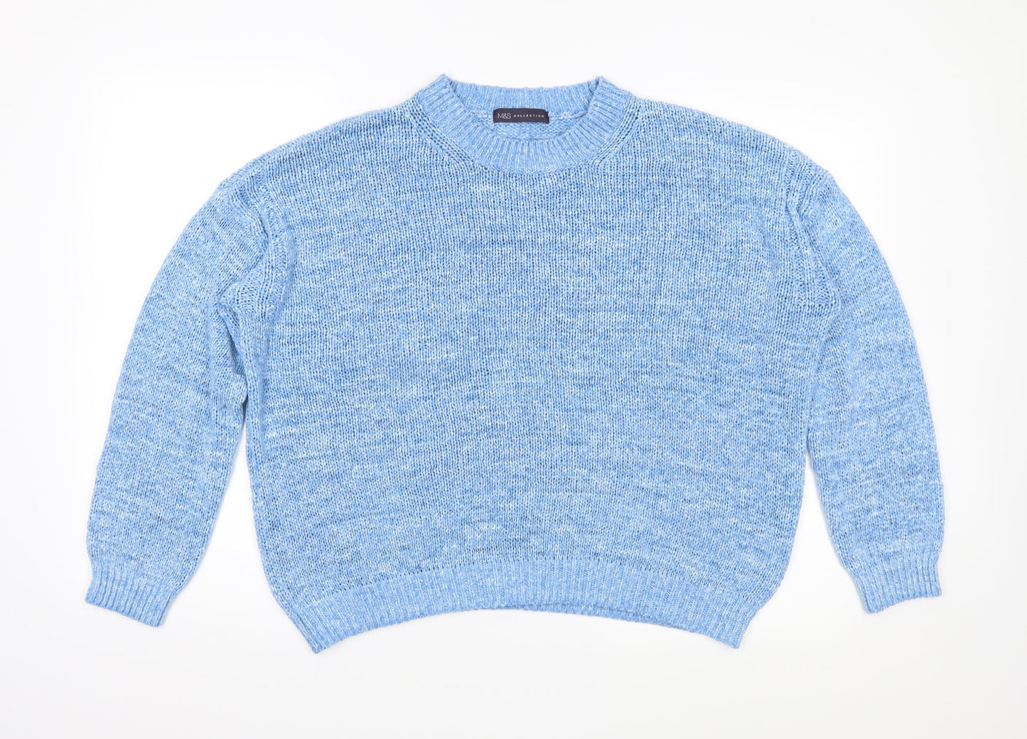 Marks and Spencer Womens Blue  Knit Pullover Jumper Size L