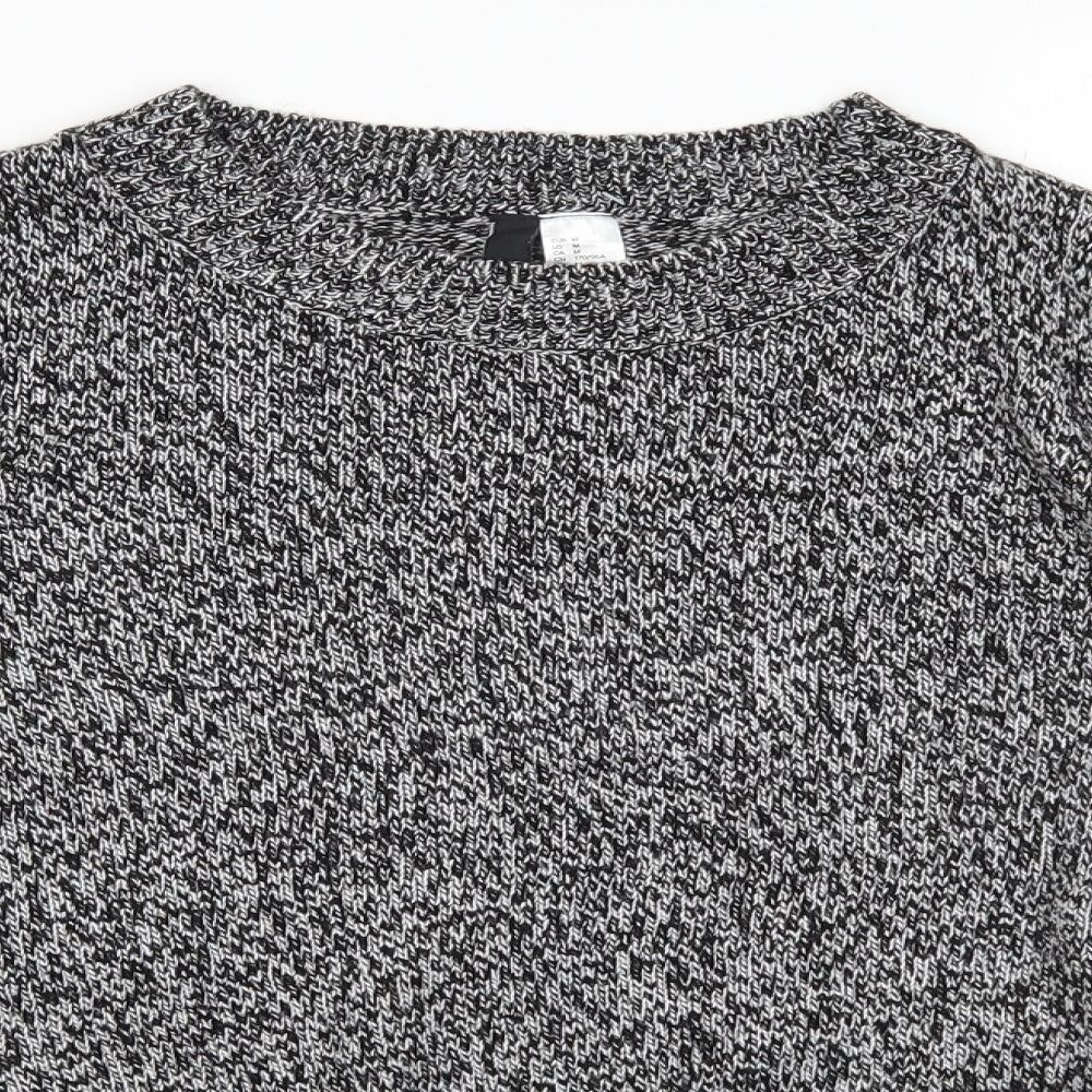 H&M Womens Grey  Knit Pullover Jumper Size M