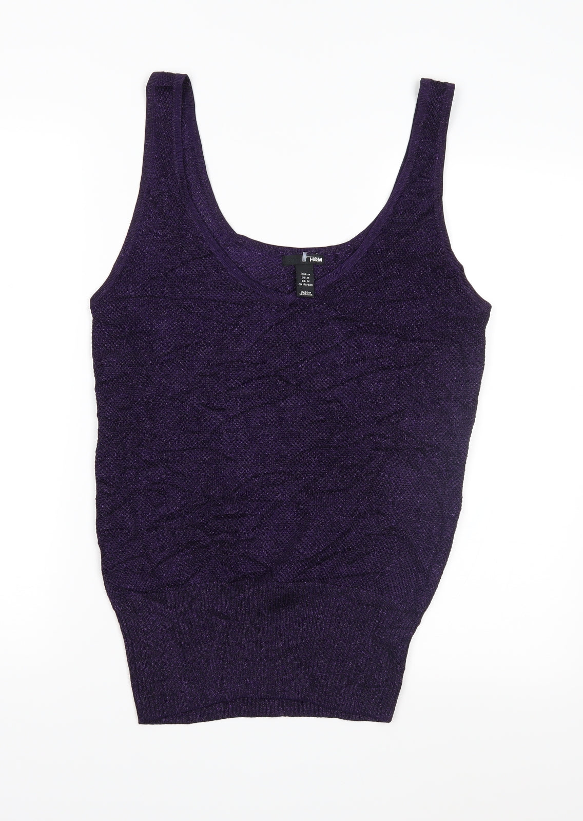 H&M Womens Purple  Knit Pullover Jumper Size M