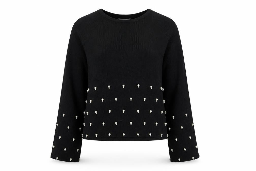 H&M Womens Black  Knit Pullover Jumper Size S
