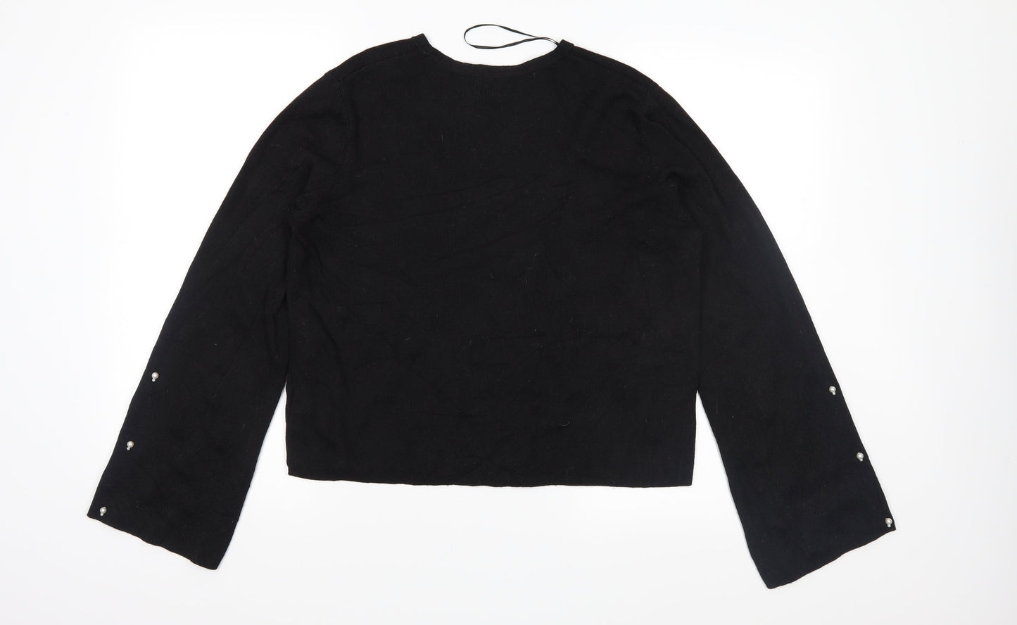 H&M Womens Black  Knit Pullover Jumper Size S