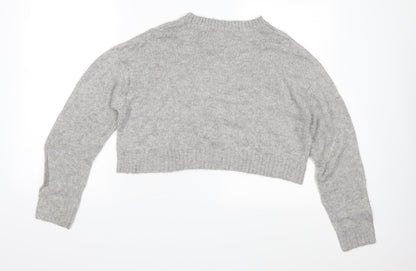 Back view of Divided women’s grey knit jumper, size M