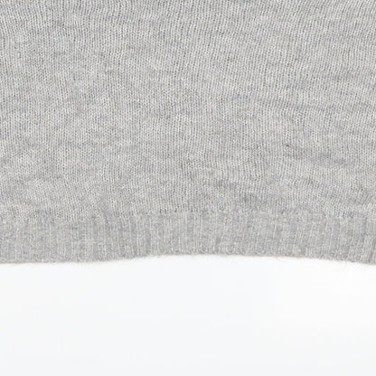 Brand and care label for Divided women’s grey knit jumper, size M