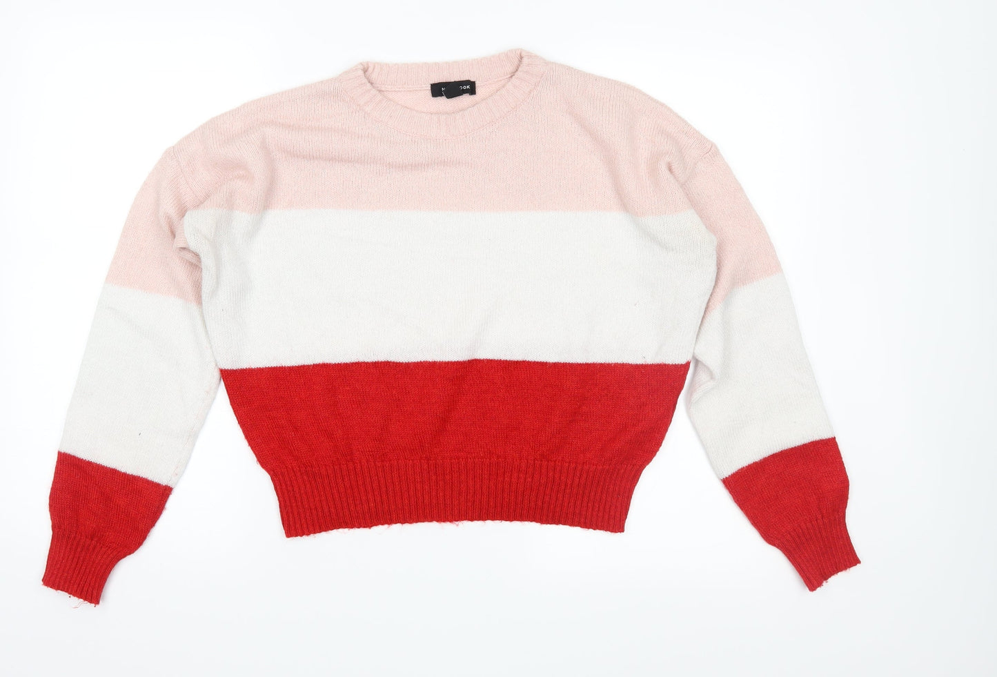 New Look Womens Pink  Knit Pullover Jumper Size M