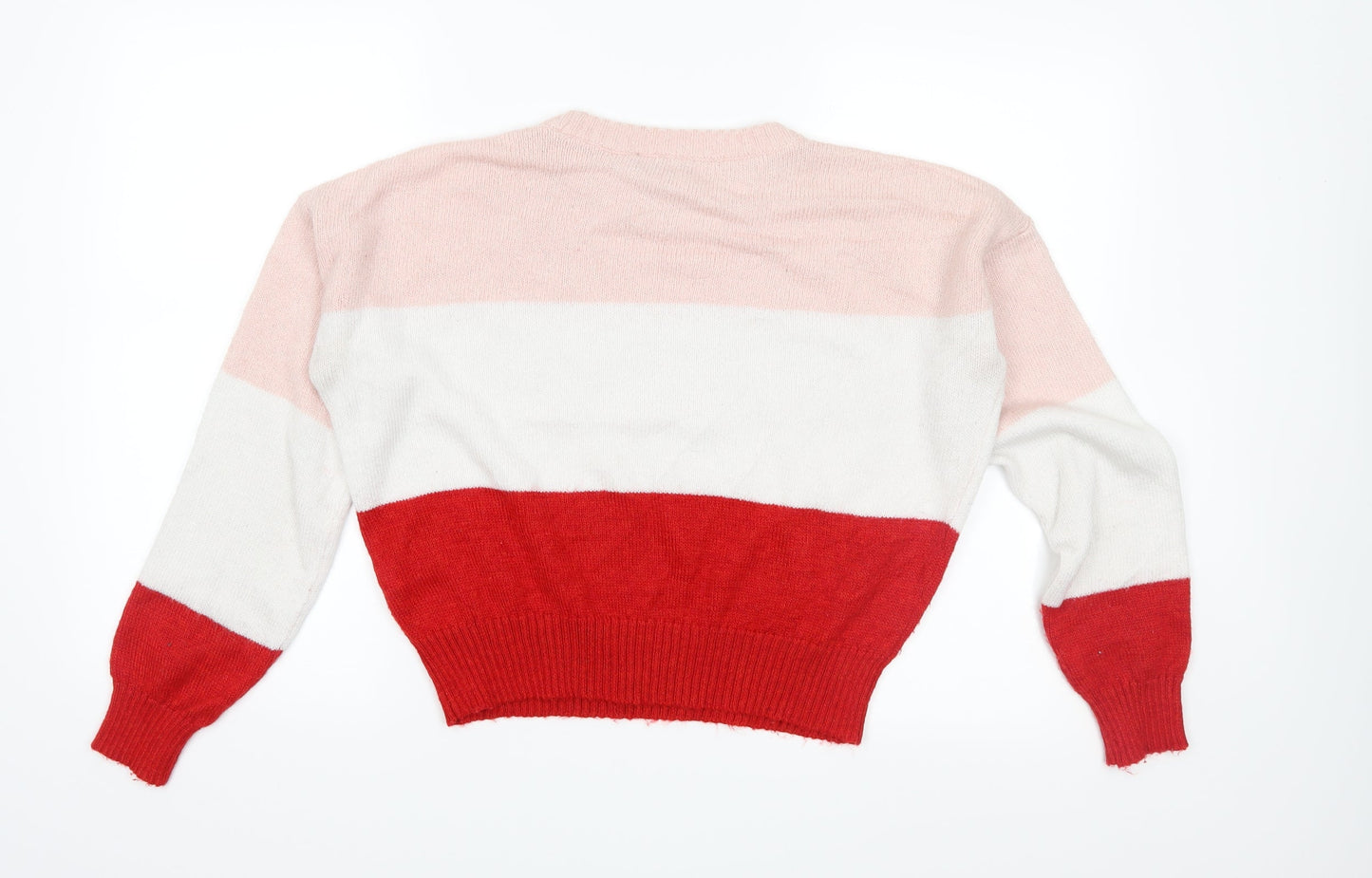 New Look Womens Pink  Knit Pullover Jumper Size M
