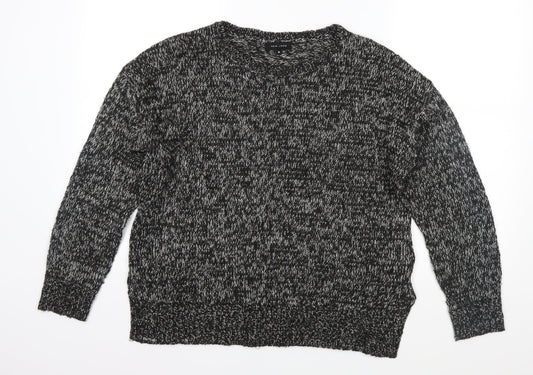 New Look Womens Black  Knit Pullover Jumper Size M