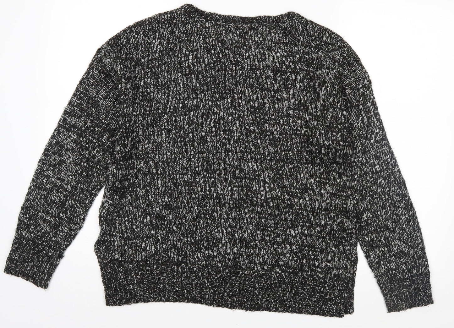New Look Womens Black  Knit Pullover Jumper Size M