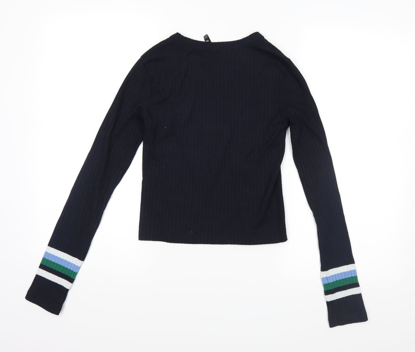 Stradivarius Womens Blue  Knit Pullover Jumper Size M