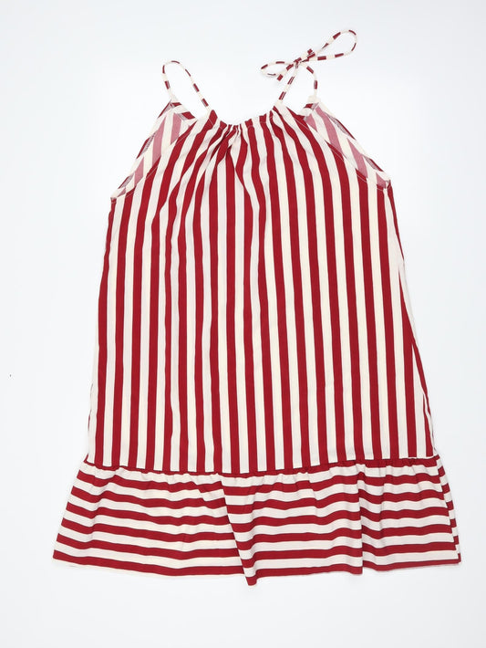 Preworn Womens Red Striped  Trapeze & Swing  Size S