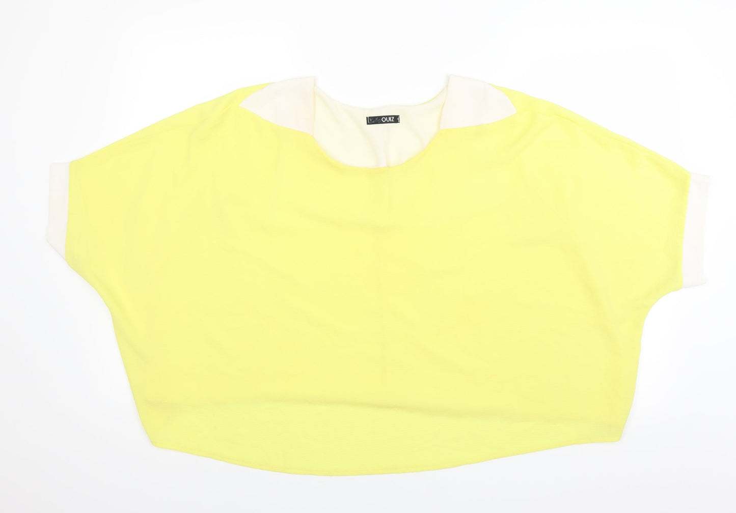 Quiz Womens Yellow   Basic Blouse Size S