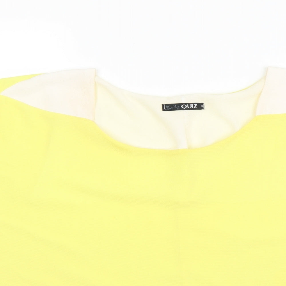 Quiz Womens Yellow   Basic Blouse Size S