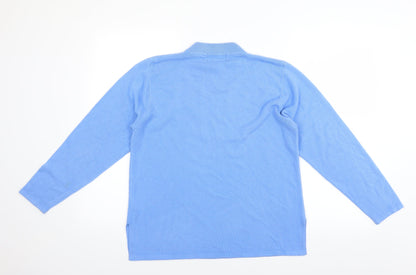 Back view of Klassique women’s blue jumper, size M