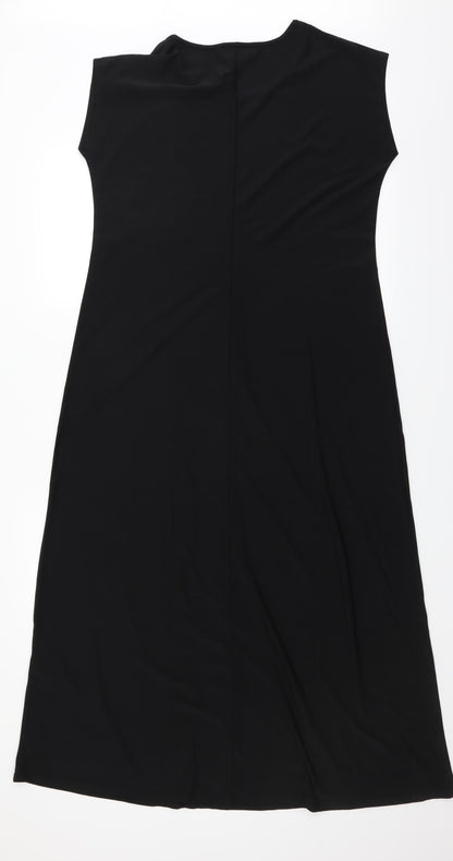 Preloved Anthony Studios Womens Black   Shift  Size M - Back