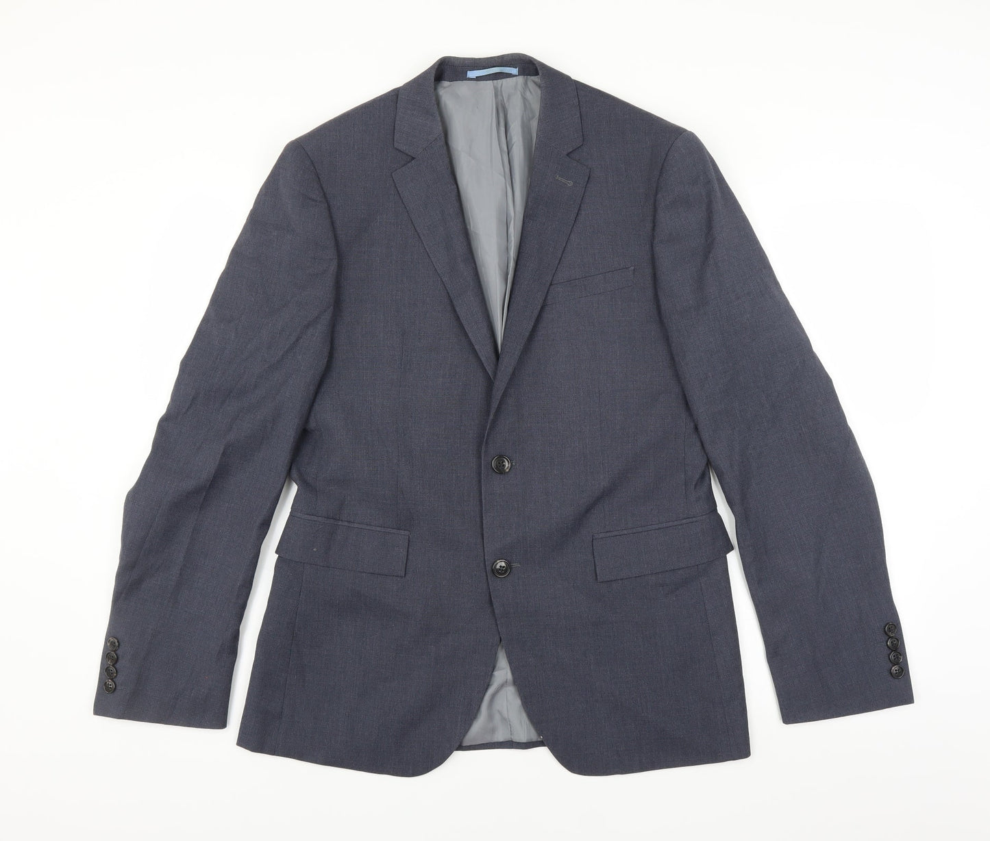 Cedar Wood State Mens Blue   Jacket Suit Jacket Size 38