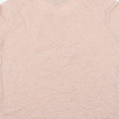 Brand and care label for Pep&Co women’s pink basic t-shirt, size UK 14