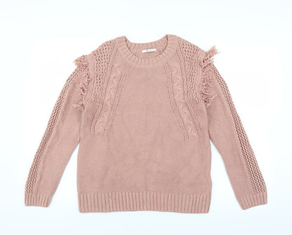 Additional front view of TU women’s pink jumper, size UK 12