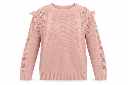 Front view of TU women’s pink jumper, size UK 12