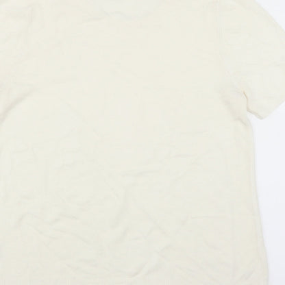 Brand and care label for BHS women’s white jumper, size UK 12
