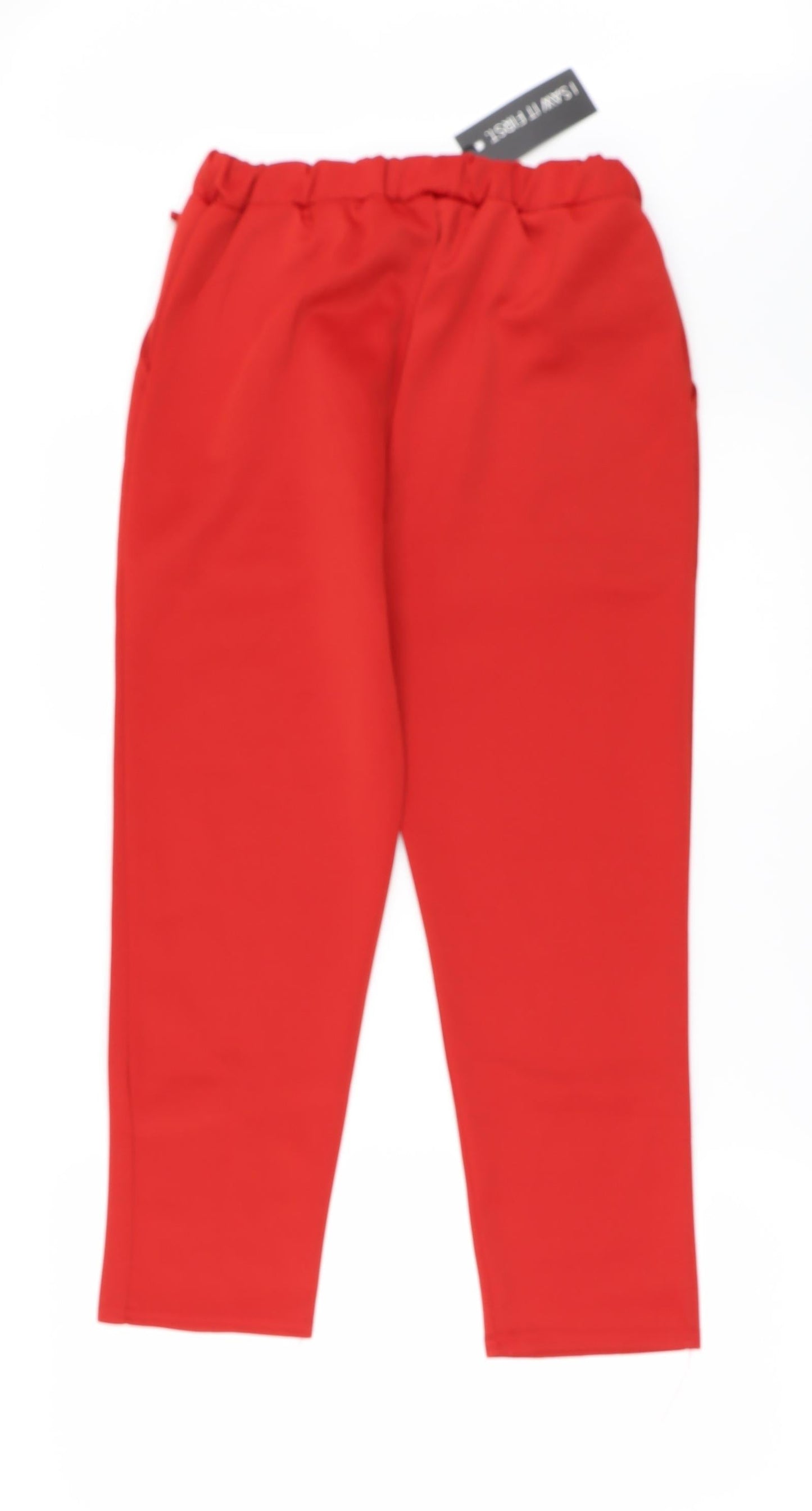 I SAW IT FIRST Womens Red   Cropped Trousers Size L L23 in