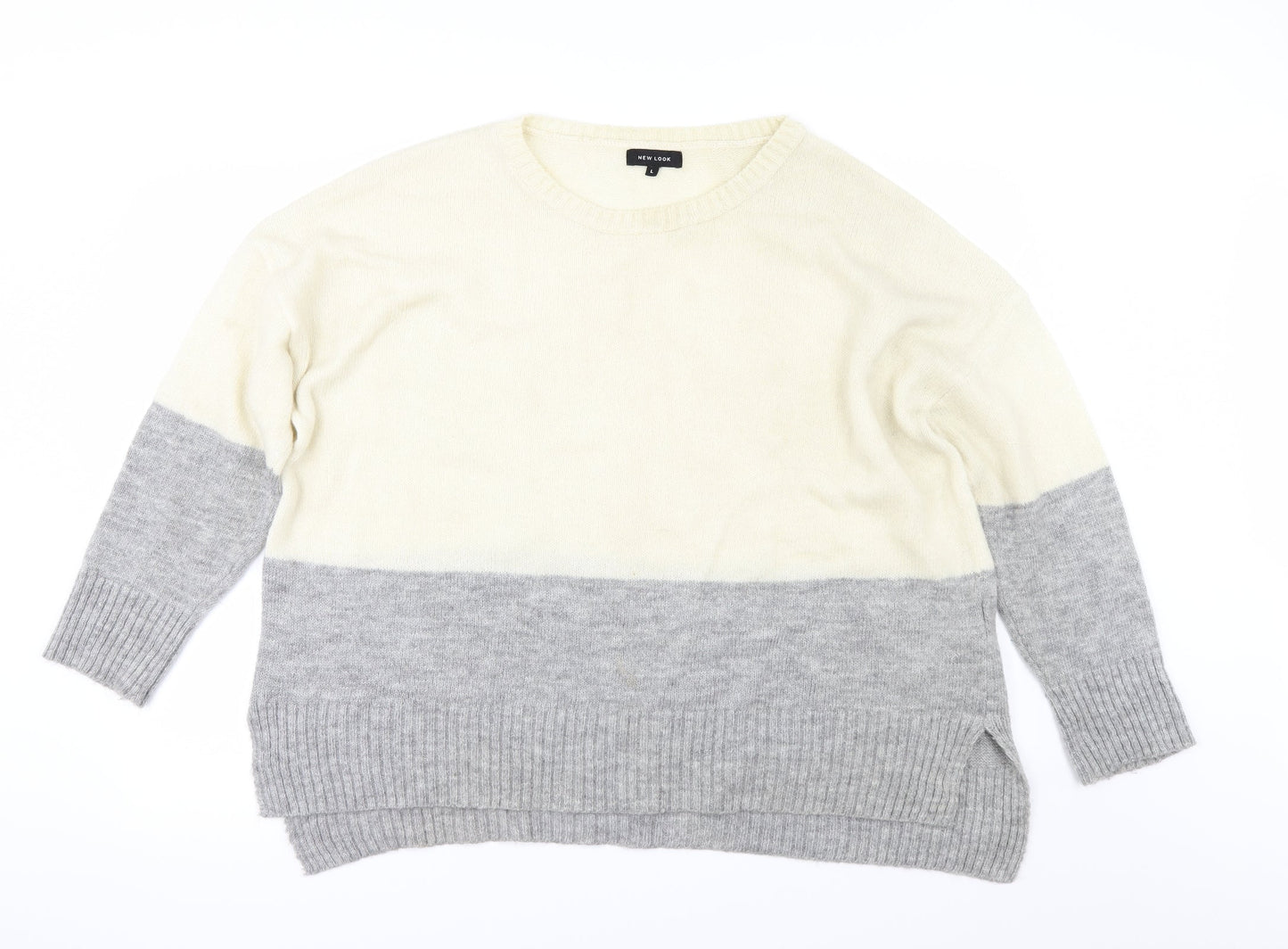 New Look Womens Beige   Pullover Jumper Size L