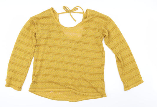 NEXT Womens Yellow   Pullover Jumper Size 16