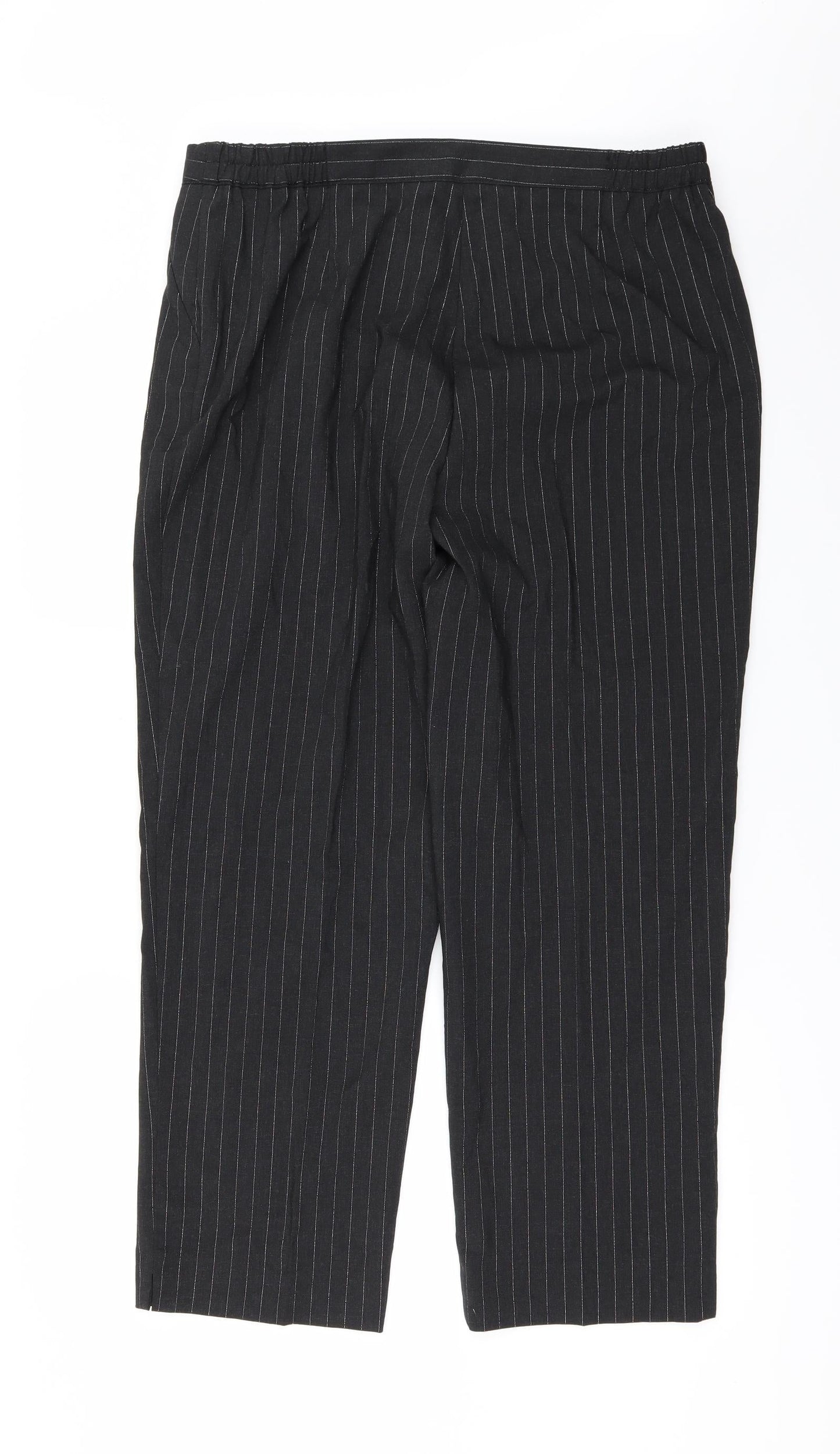 Wardrobe Womens Black Striped  Trousers  Size 16 L27 in