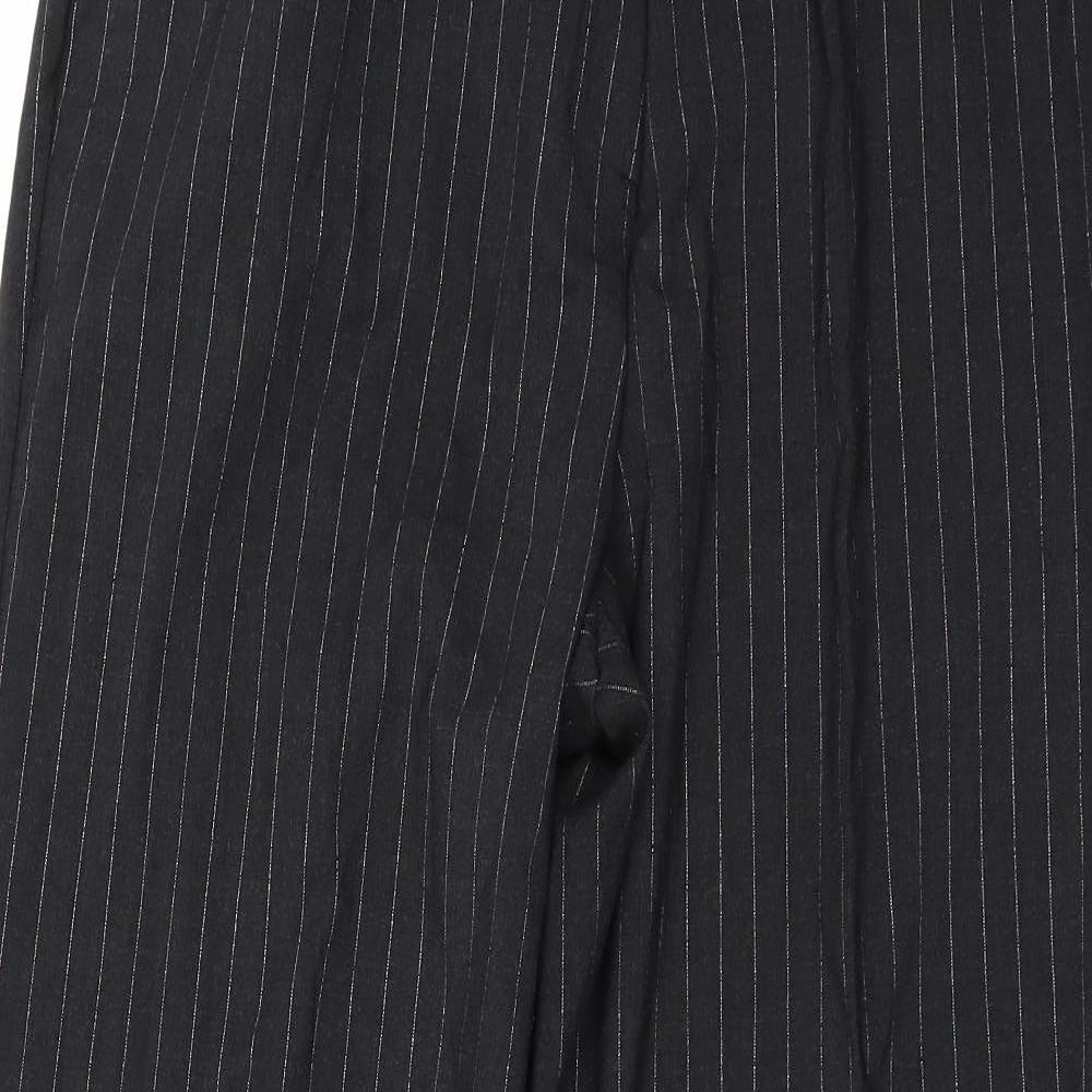 Wardrobe Womens Black Striped  Trousers  Size 16 L27 in