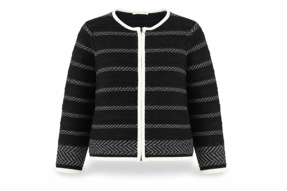 Marks & Spencer Womens Black   Full Zip Jumper Size 8