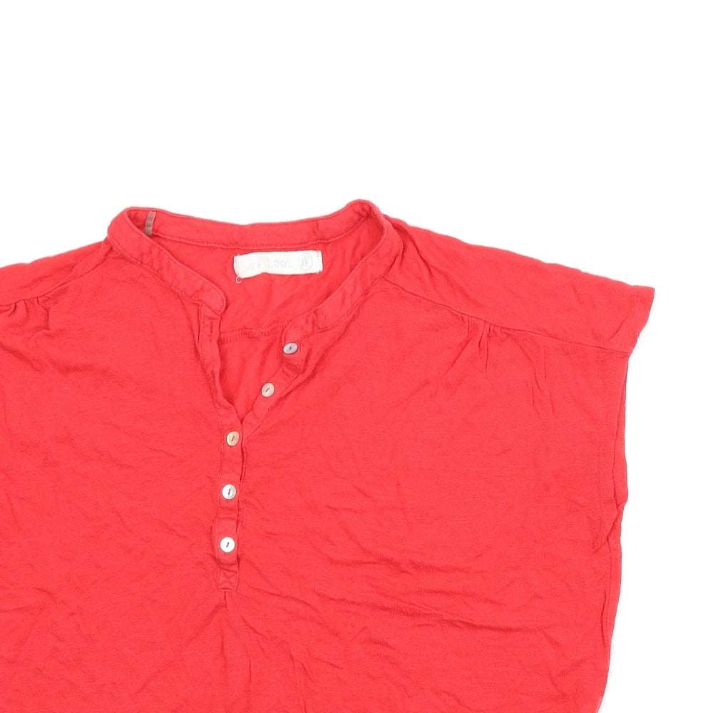 New Look Womens Red   Basic T-Shirt Size 14
