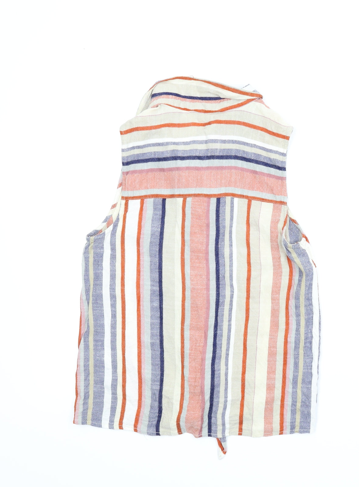 Warehouse Womens Multicoloured Striped  Basic Blouse Size 10