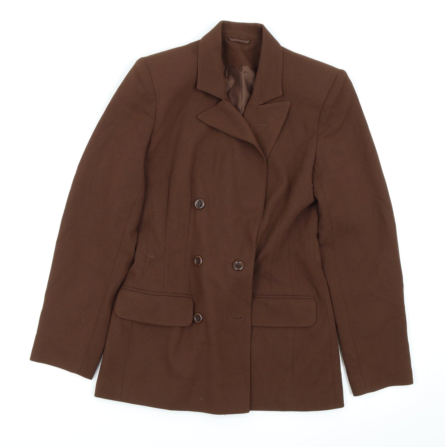 Preworn Womens Brown   Jacket Blazer Size 8
