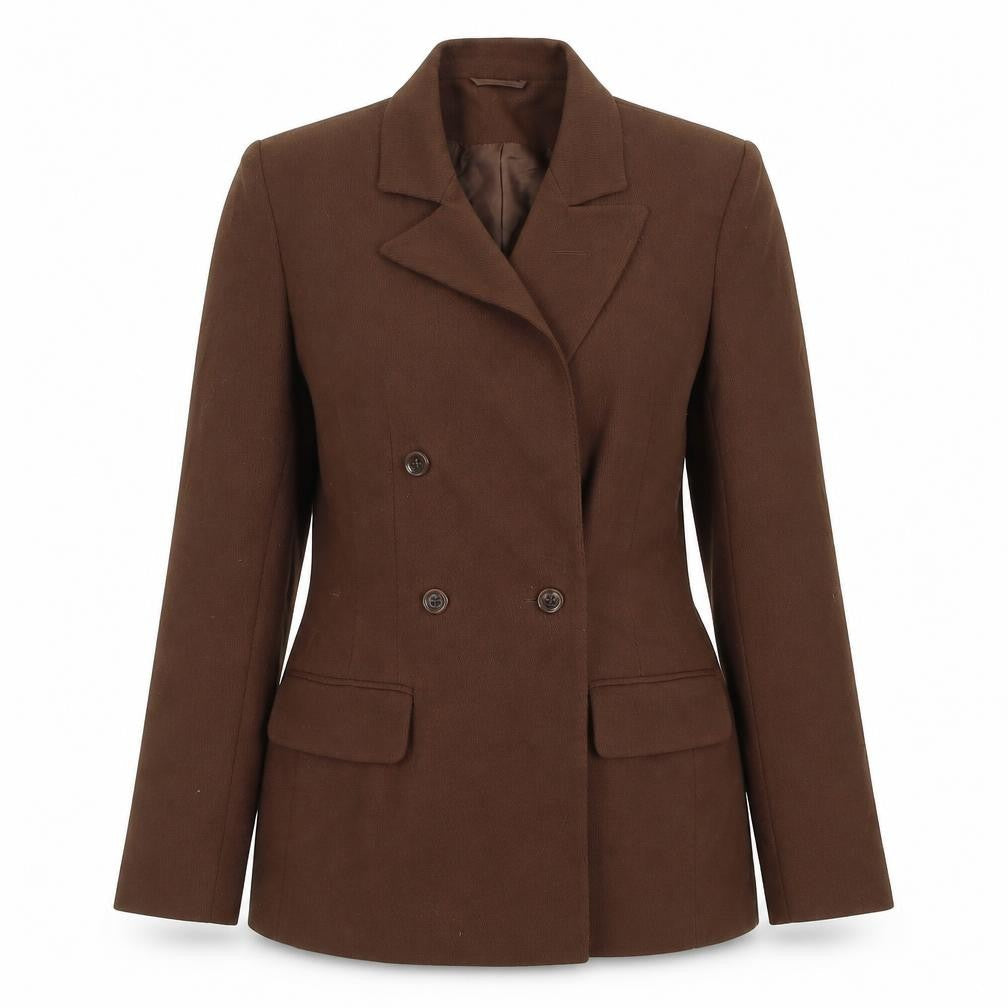 Preworn Womens Brown   Jacket Blazer Size 8