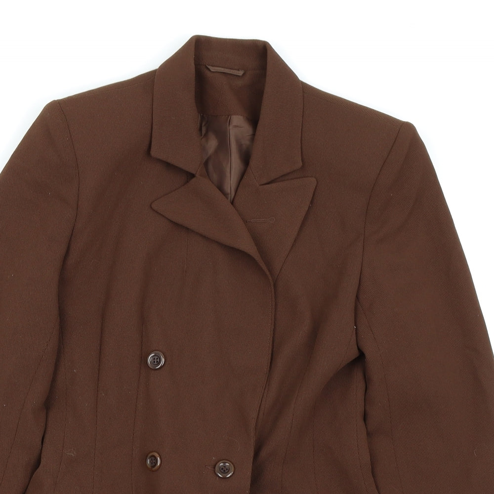 Preworn Womens Brown   Jacket Blazer Size 8