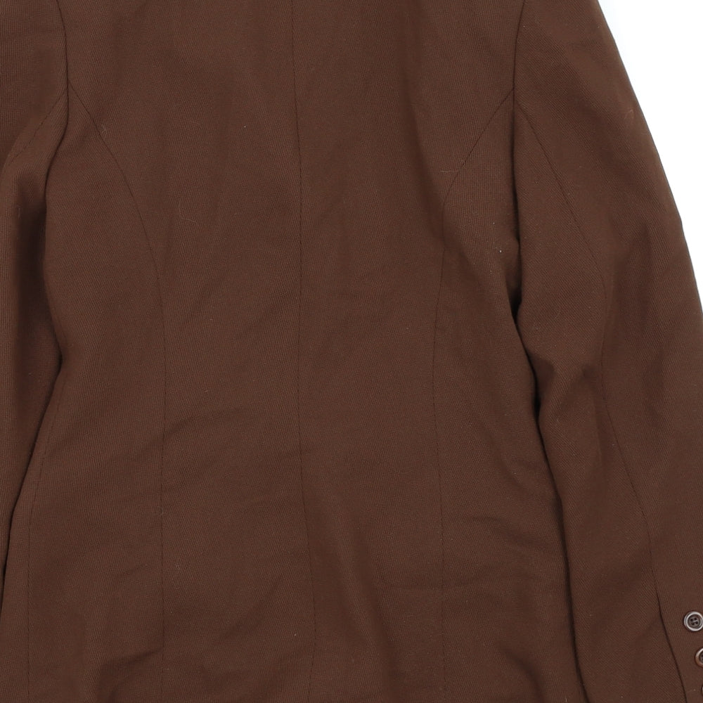Preworn Womens Brown   Jacket Blazer Size 8