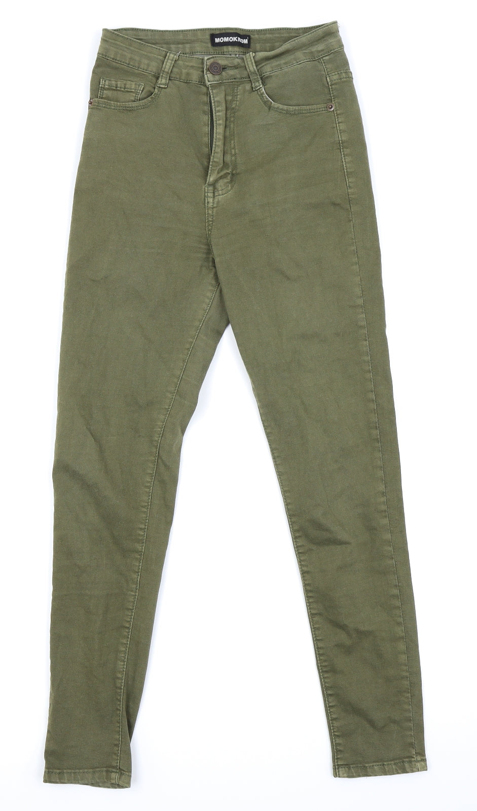 MOMOKROM Womens Green   Skinny Jeans Size 6 L24 in
