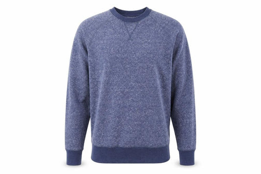 Front view of Matalan men’s blue pullover sweatshirt, size S