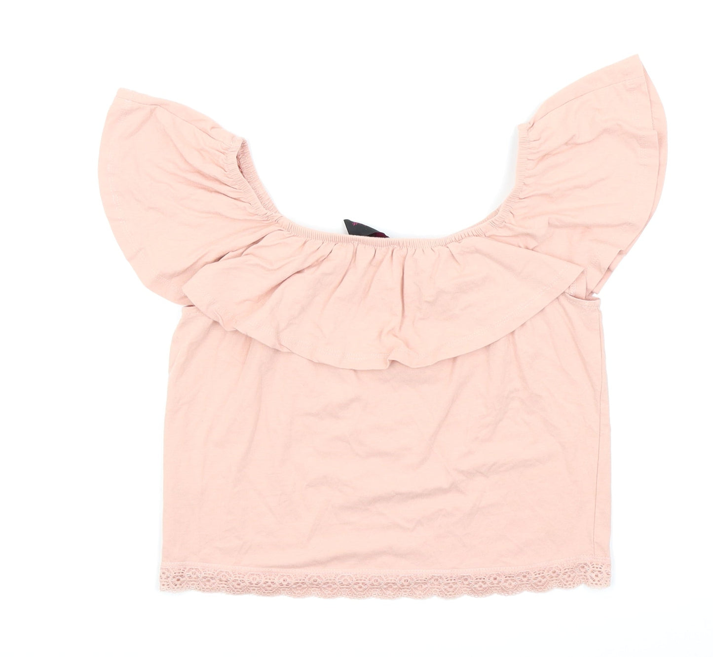 miss rebellion Womens Pink   Basic T-Shirt Size L