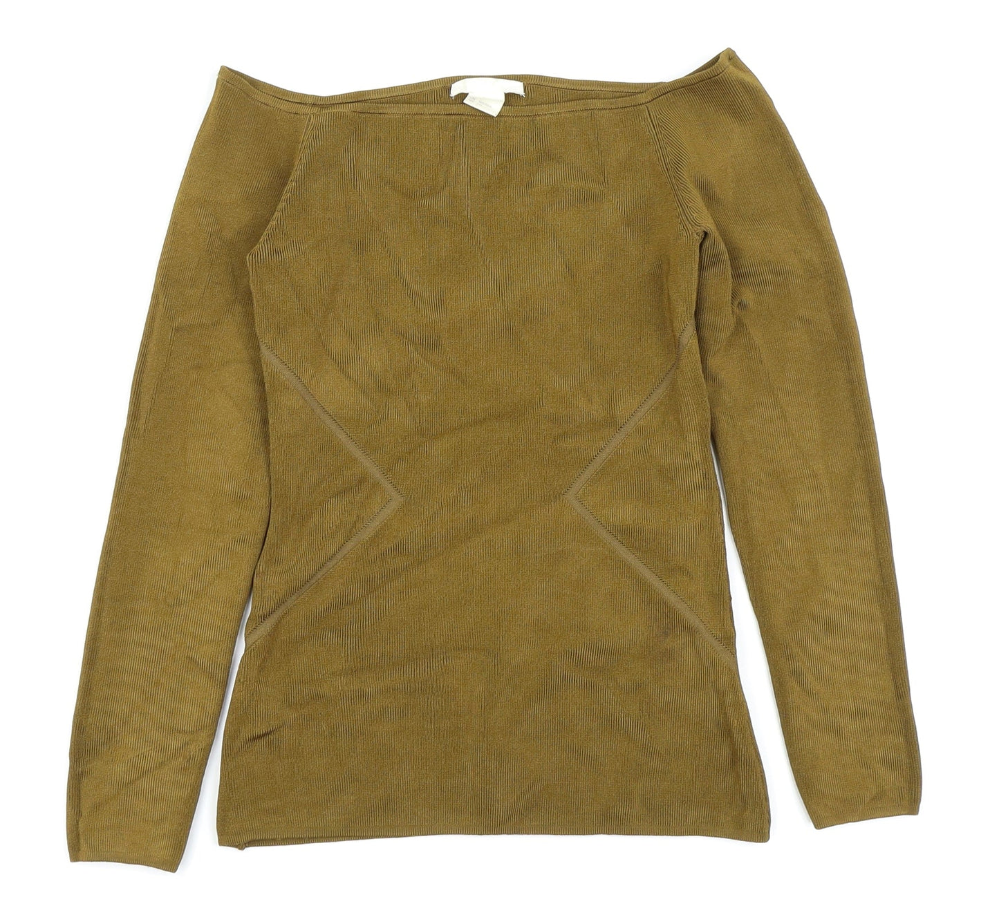 H&M Womens Gold   Basic T-Shirt Size 6