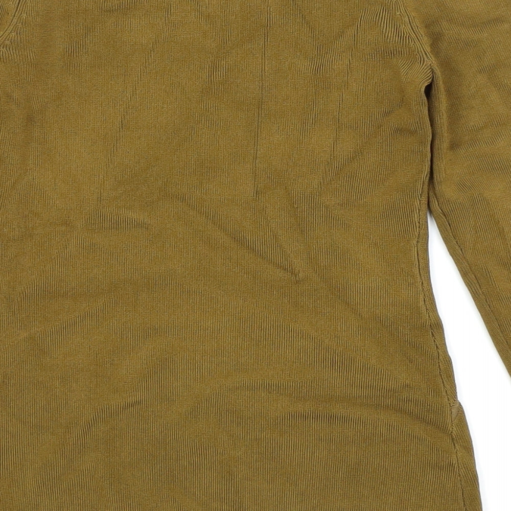 H&M Womens Gold   Basic T-Shirt Size 6