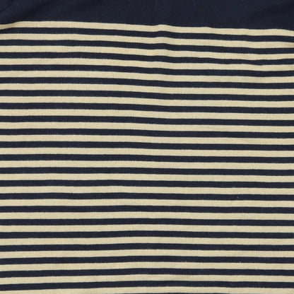 Brand and care label for ewn women’s brown striped jumper, size M