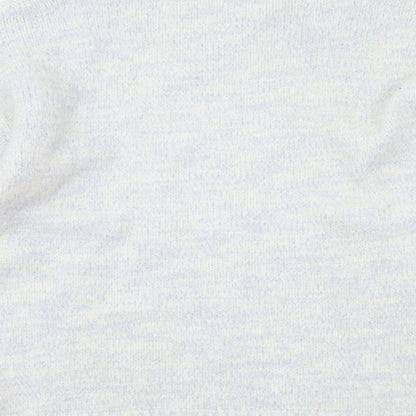 Brand and care label for F&F women’s blue jumper, size UK 10