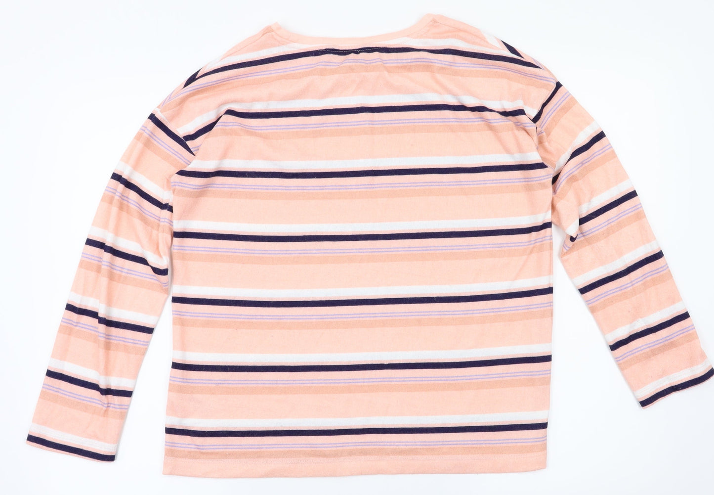 Nutmeg Womens Pink Striped  Pullover Jumper Size 10