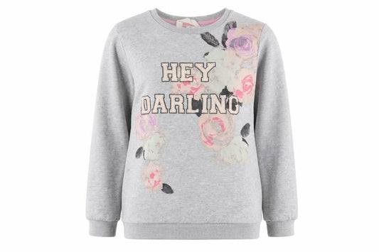 H&M Girls Grey   Pullover Sweatshirt Size 13-14 Years